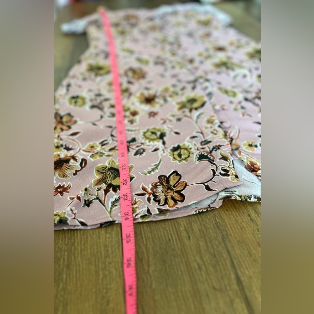 SANCTUARY Rafaella Ruffled Slip Pink Floral Sun Dress Button Closure - Picture 13 of 13